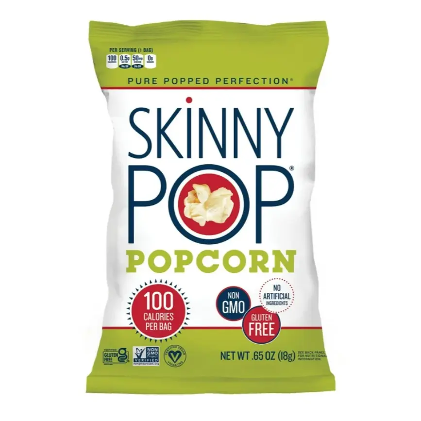 SKINNY POPCORN SNACK BAGS .65OZ/28CT