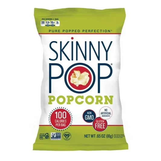 SKINNY POPCORN SNACK BAGS .65OZ/28CT