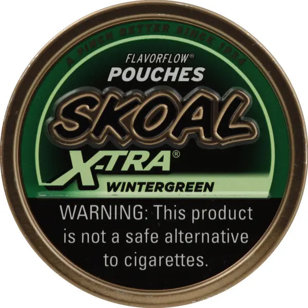 SKOAL X-TRA POUCH WNTRGRN 5 CT