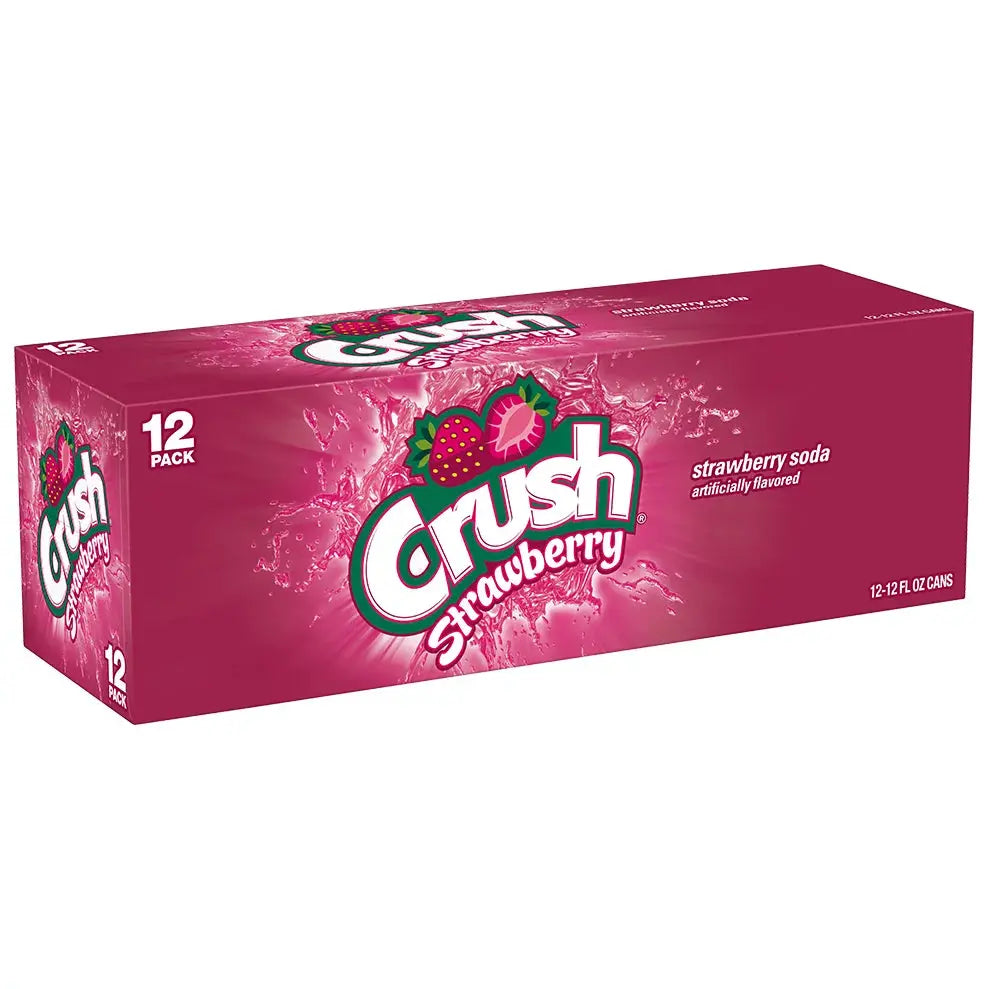 SODA CANS 12CT Crush Strawberry