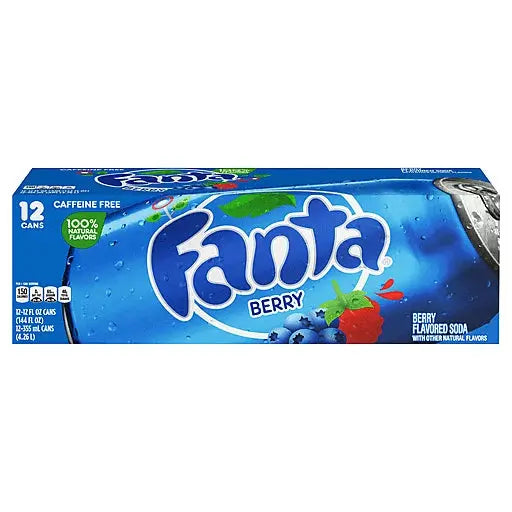 SODA CANS 12CT Fanta Berry