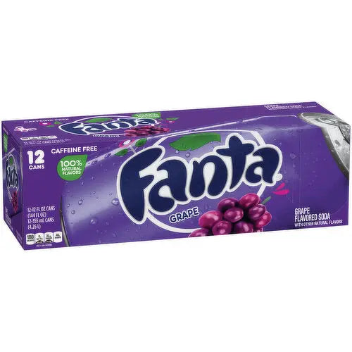 SODA CANS 12CT Fanta Grape