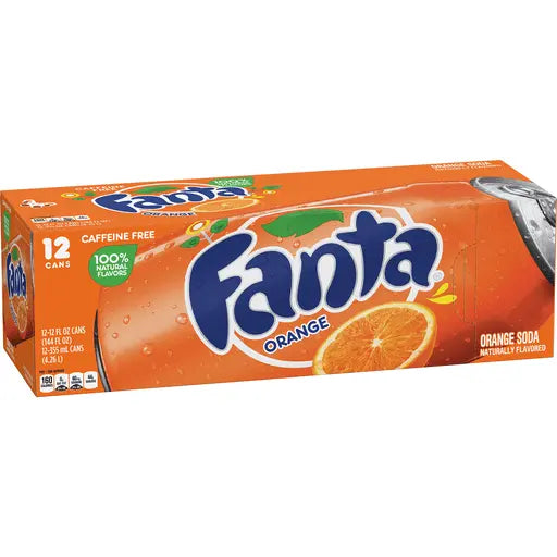 SODA CANS 12CT Fanta Orange