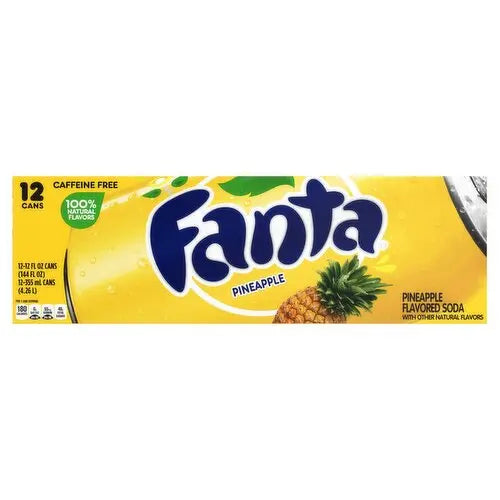 SODA CANS 12CT Fanta Pineapple