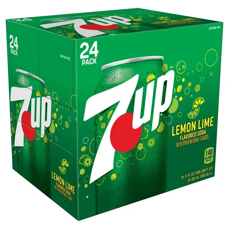 SODA CANS 24CT 7 UP