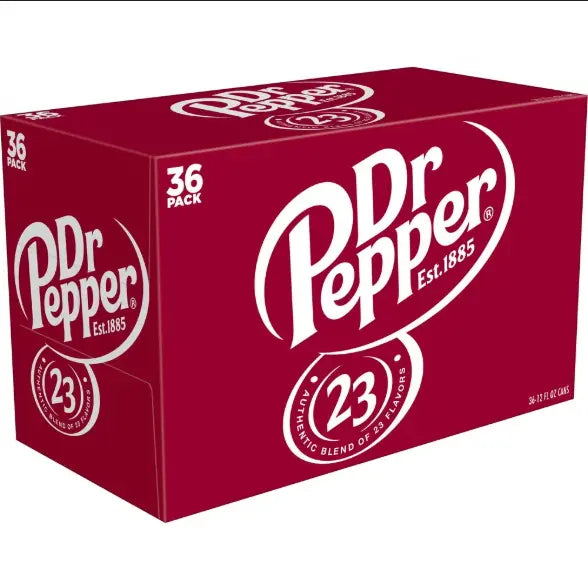 SODA CANS 36 CT Dr Pepper