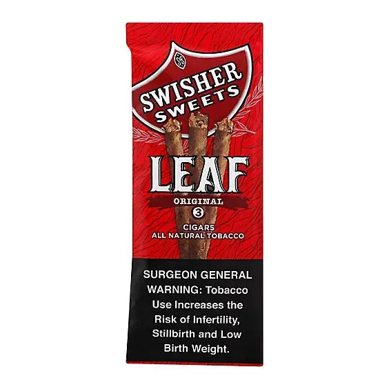 SWISHER LEAF NPP ORIGINAL 3CT POUCHES