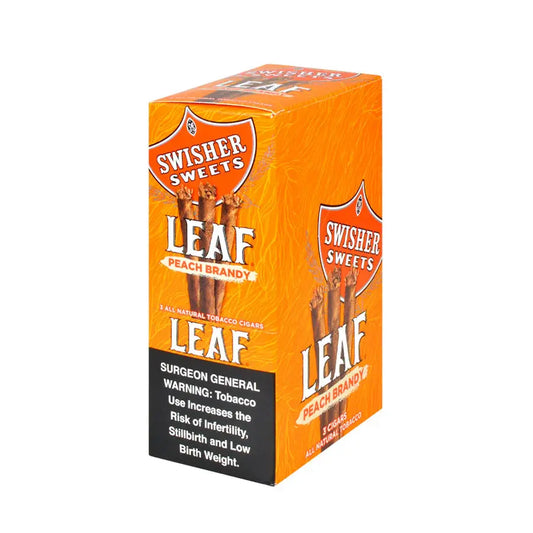 SWISHER LEAF NPP PEACH 3CT POUCHES