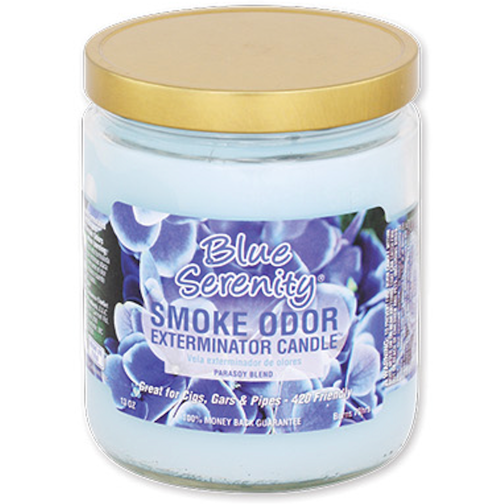 SMOKE ODOR JAR CANDLE Blue Serenity 1CT