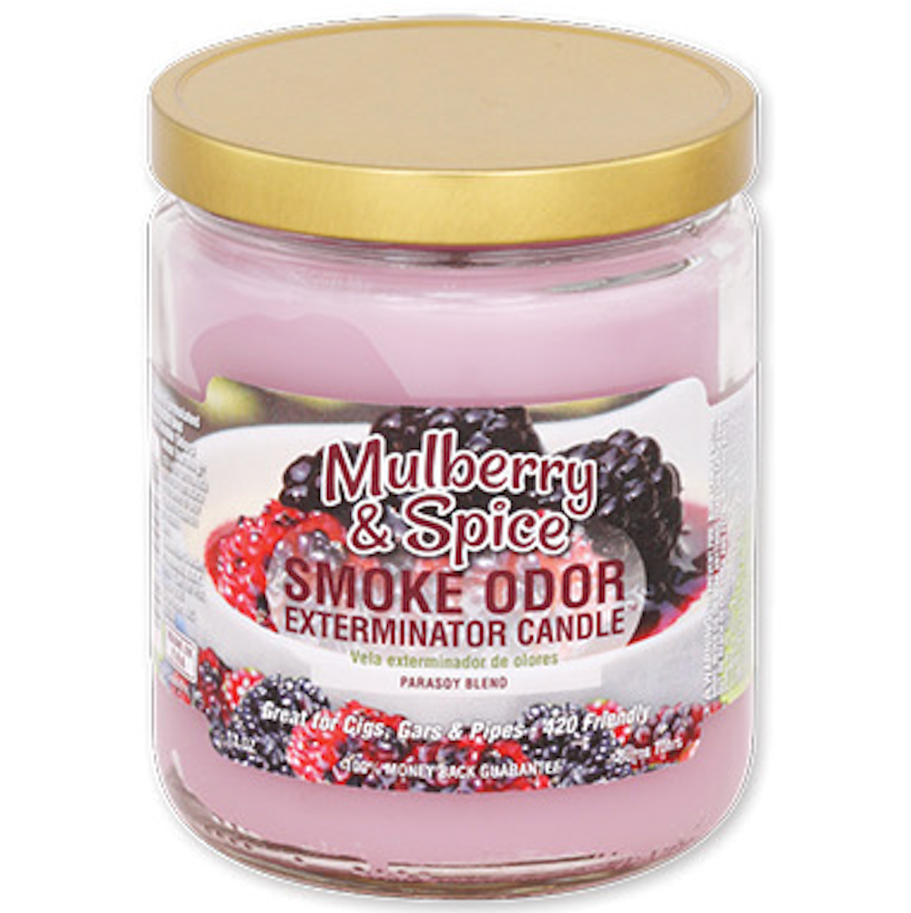 SMOKE ODOR JAR CANDLE Mulberry & Spice 1CT