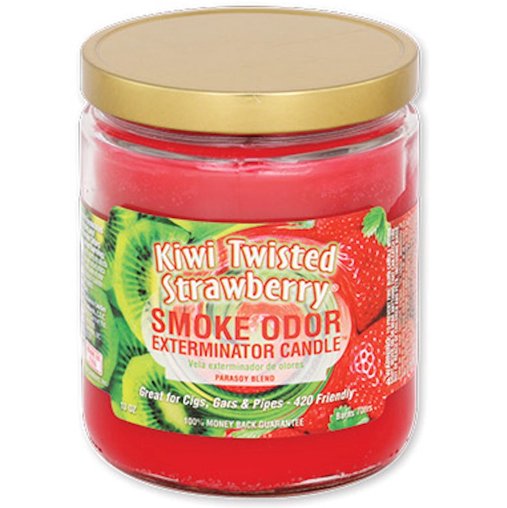 SMOKE ODOR JAR CANDLE Kiwi Twisted Strawberry 1CT