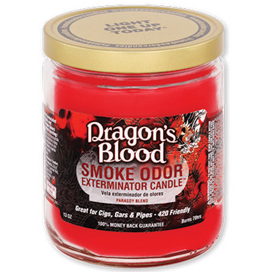 SMOKE ODOR JAR CANDLE Dragon's Blood 1CT
