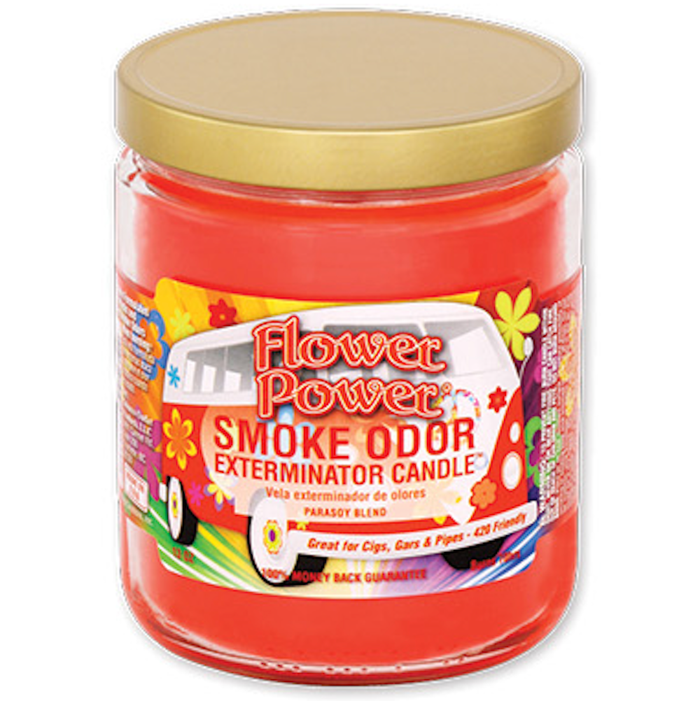 SMOKE ODOR JAR CANDLE Flower Power 1CT