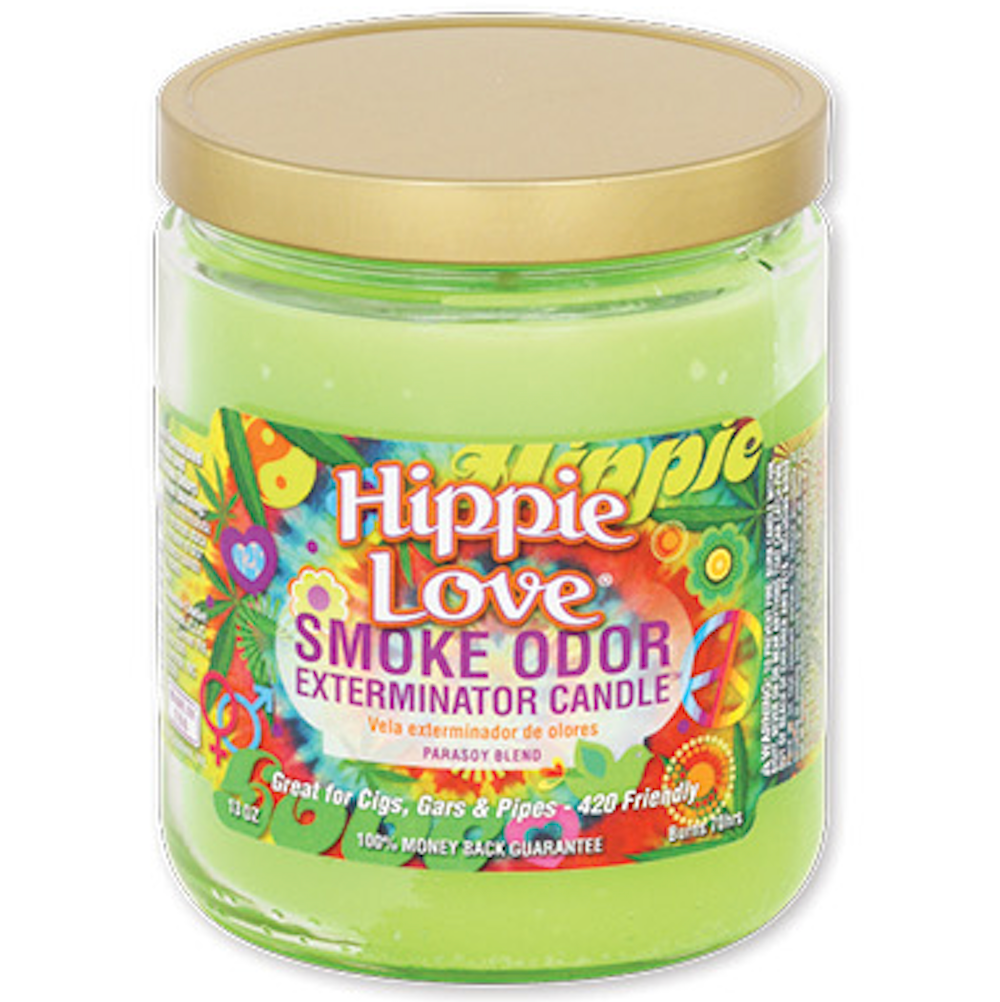 SMOKE ODOR JAR CANDLE Hippie Love 1CT