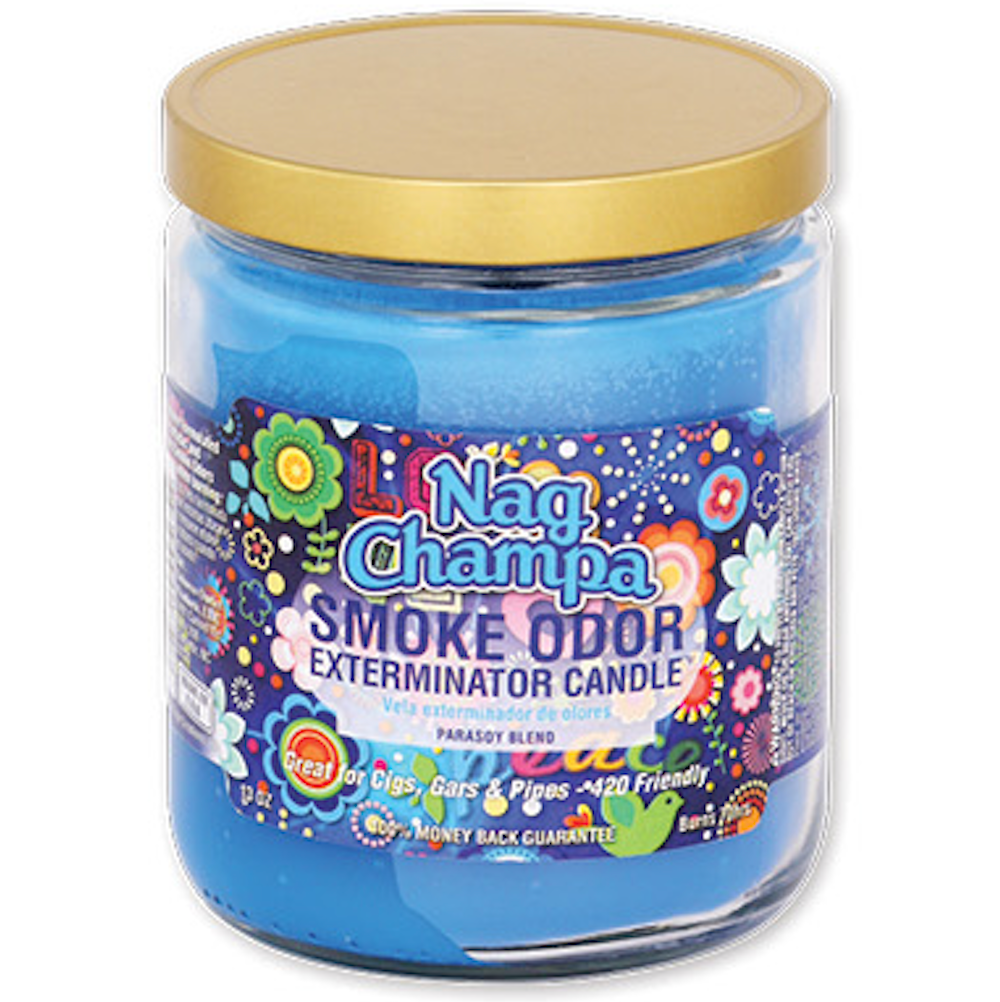 SMOKE ODOR JAR CANDLE Nag Champa 1CT