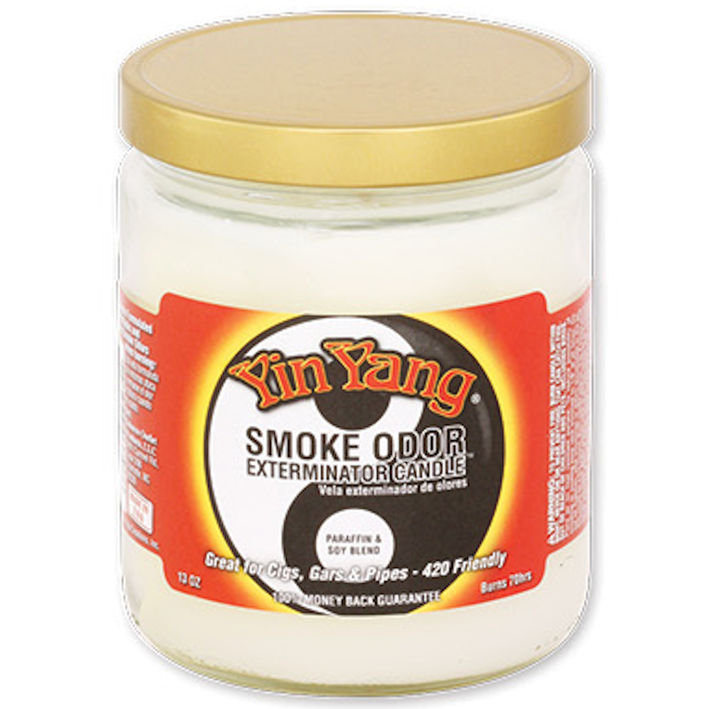 SMOKE ODOR JAR CANDLE Yin Yang 1CT