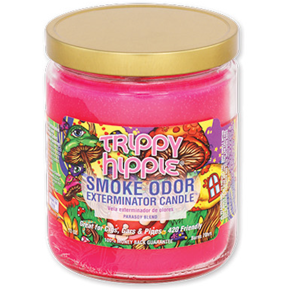 SMOKE ODOR JAR CANDLE Trippy Hippie 1CT