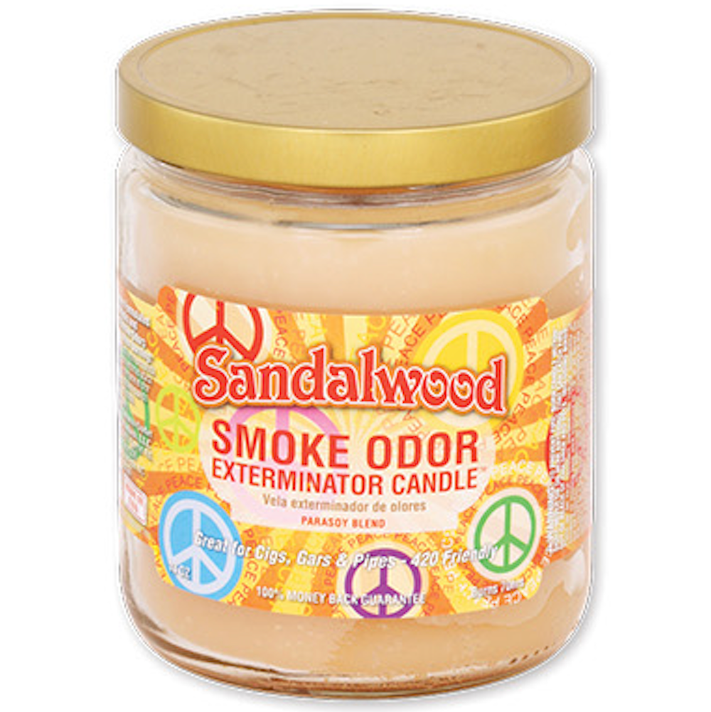 SMOKE ODOR JAR CANDLE Sandalwood 1CT