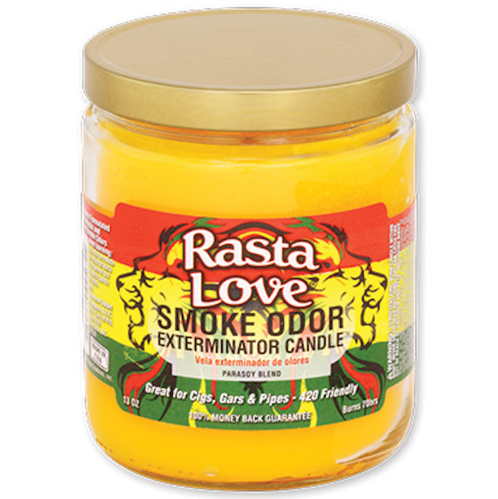 SMOKE ODOR JAR CANDLE Rasta Love 1CT
