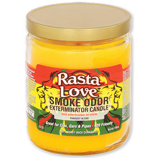 SMOKE ODOR JAR CANDLE Rasta Love 1CT