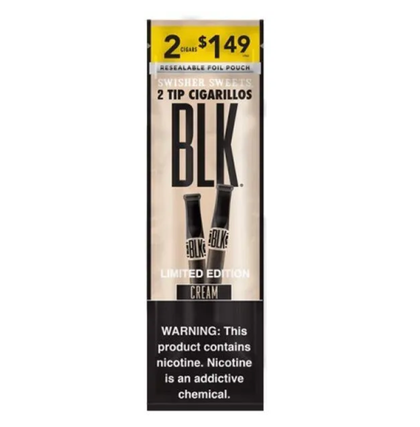 SWISHER (48CT) BLK 2/$1.49 CREAM 15/2 PK