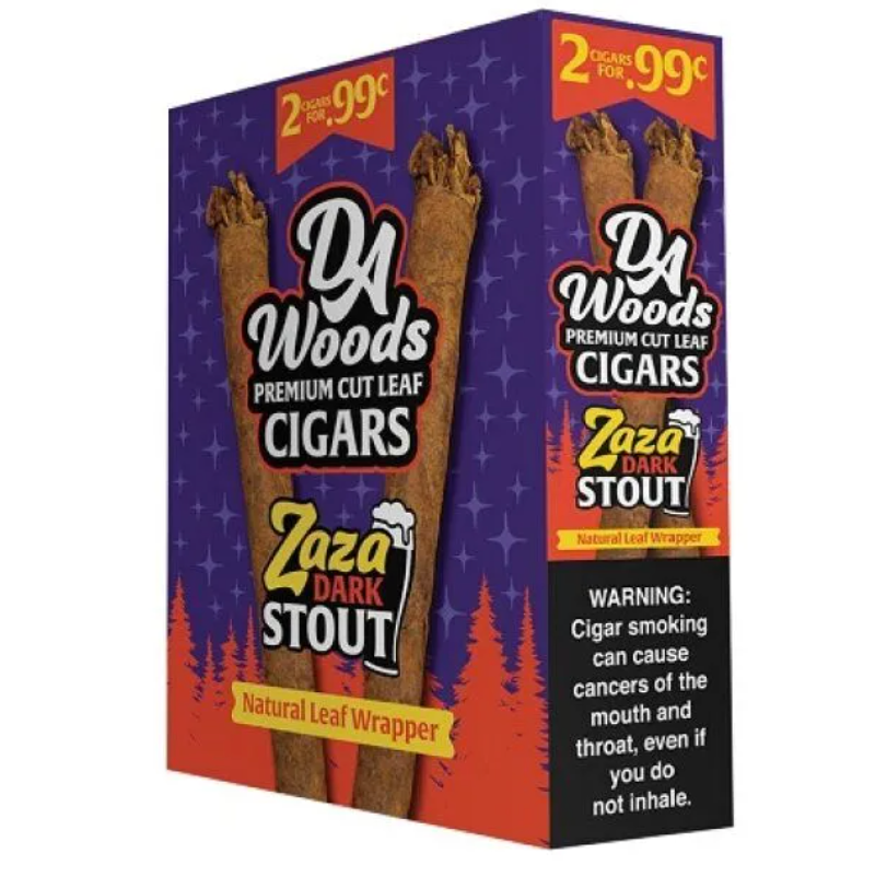 DA WOODS ROUGH CUT ZAZA DARK STOUT PP 2FOR.99