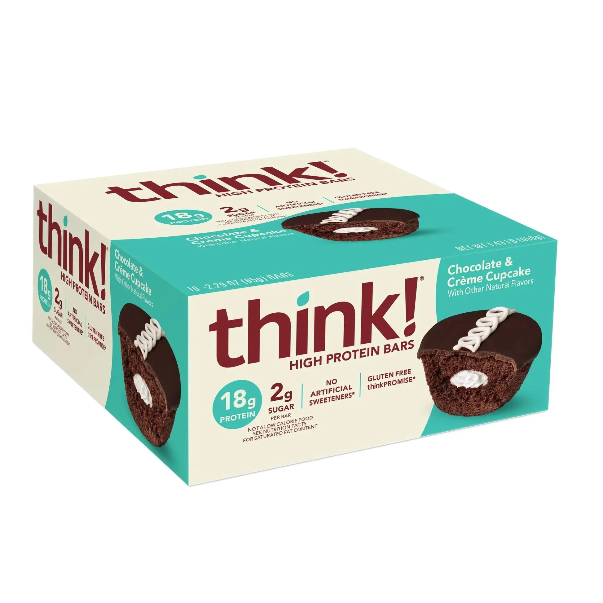 THINK PROTEIN BAR CHOC & CREAM CUPCAKE 10CT