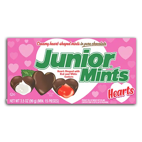 THR JUNIOR MINTS HEARTS 6CT
