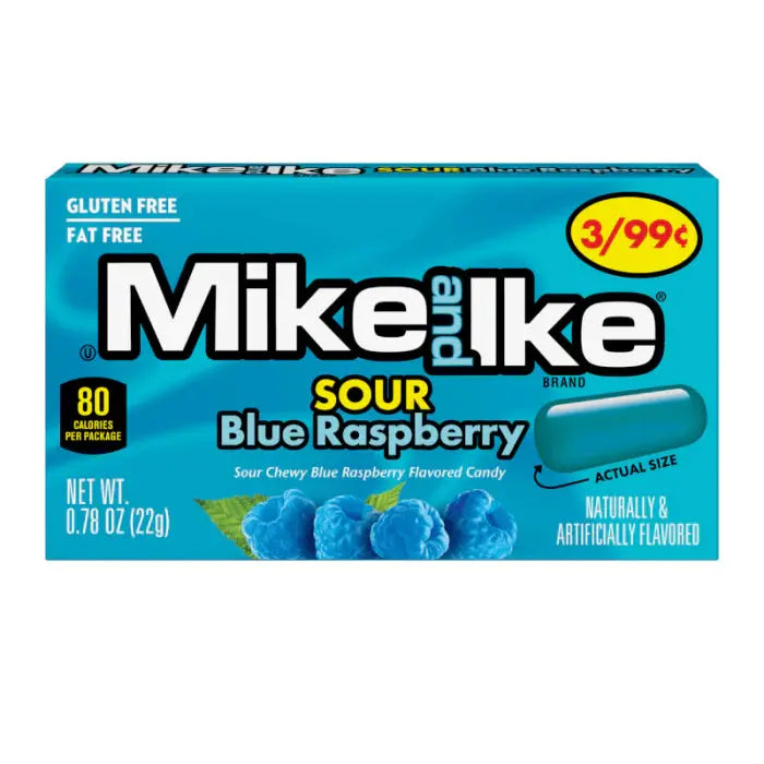 THR MIKE & IKE SOUR BLUE RASPBERRY 6CT