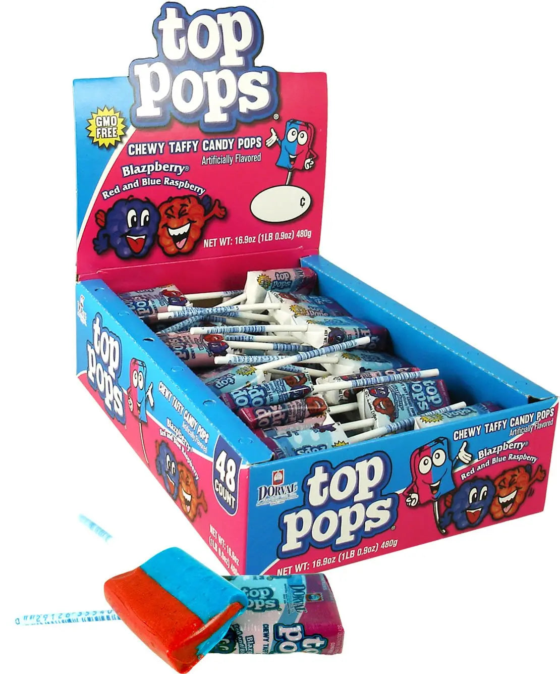 TOP POPS BLAZPBERRY 48CT