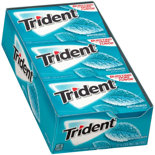 TRIDENT VALUE WINTERGREEN 12CT