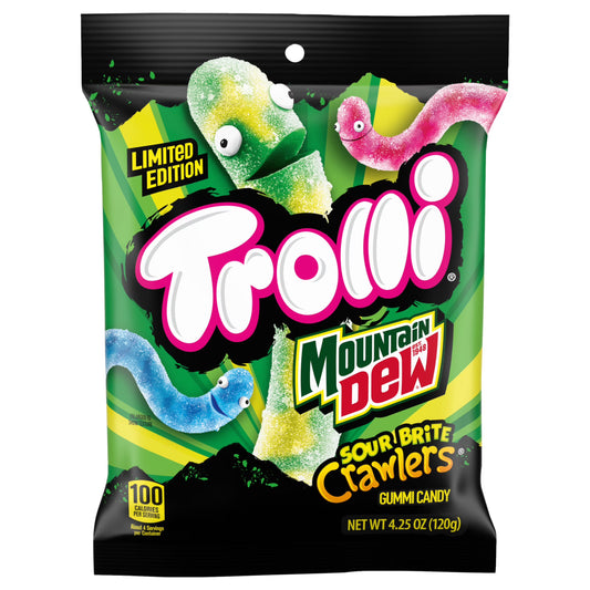 PEG TROLLI SOUR BRITE CRAWLERS DEW 6/4.25OZ