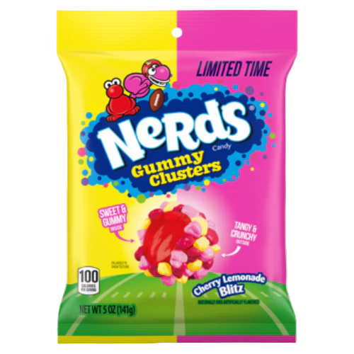 PEG NERDS GUMMY CLUSTERS CHERRY LEMONADE 6/5 OZ