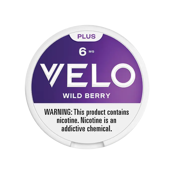 VELO PLUS WILD BERRY 6MG NICOTINE POUCHES 5CT