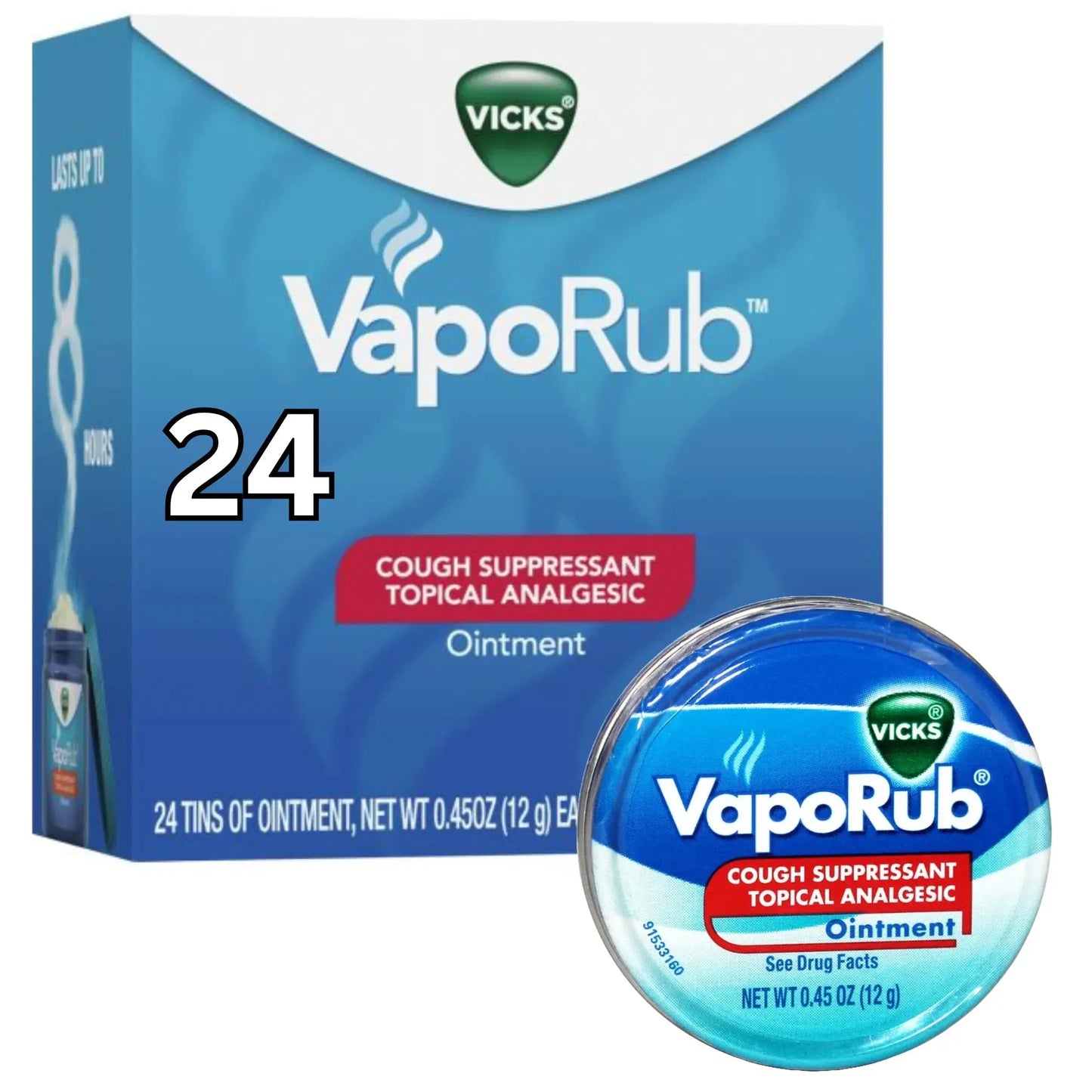VICKS VAPOR RUB 24/.45OZ