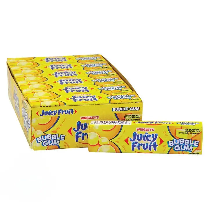WRIGLEY JUICY FRUIT BUBBLE GUM ORIG 18CT