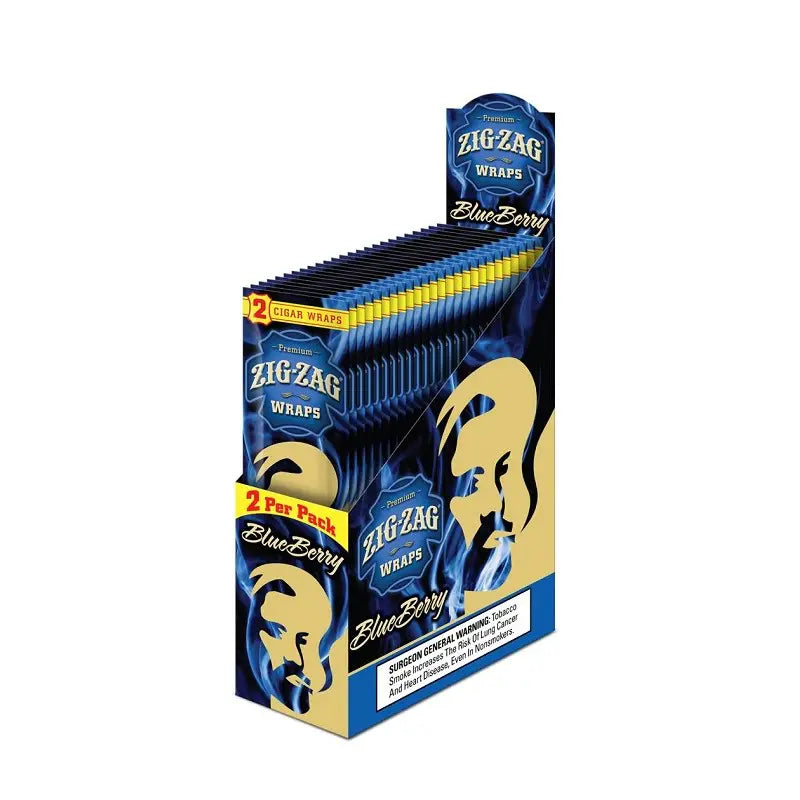 ZIG ZAG BLUNT WRAP BLUEBERRY 25CT