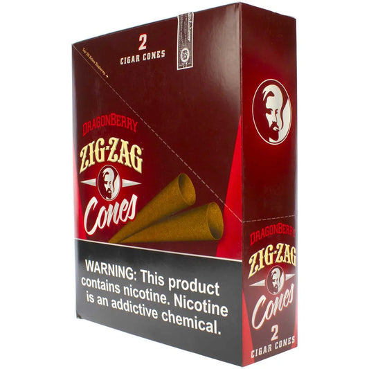 ZIG ZAG CIGAR CONES DRAGONBERRY 15/2 CT