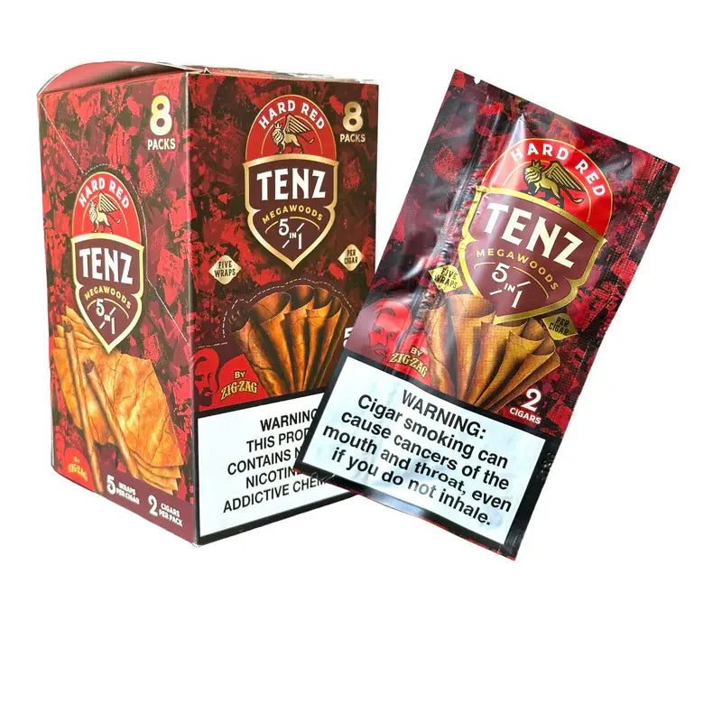 ZIG ZAG TENZ HARD RED 8/5-2 PKS