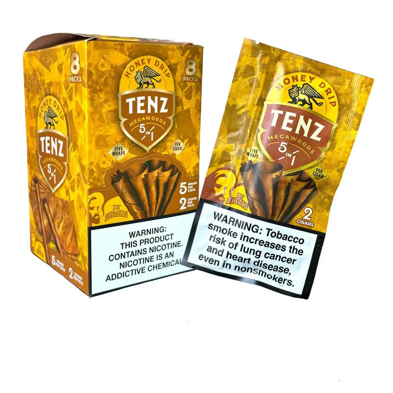 ZIG ZAG TENZ HONEY DIP 8/5-2 PKS