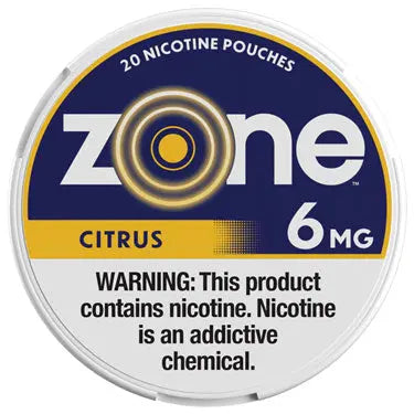 ZONE 6MG CITRUS NICOTINE POUCHES 5CT