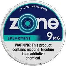 ZONE 9MG SPEARMINT NICOTINE POUCHES 5CT