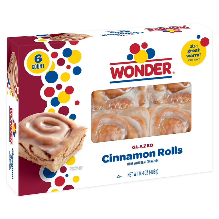 WONDER CINNAMON ROLL 6CT