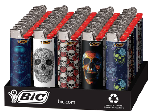 BIC LIGHTERS SKULLS 50 CT