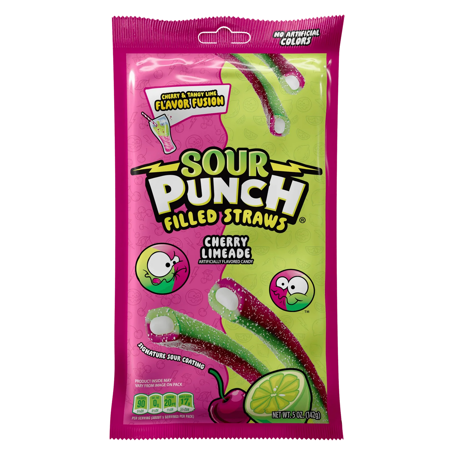 Peg Sour Punch Straws Cherry Limeade 6/5OZ