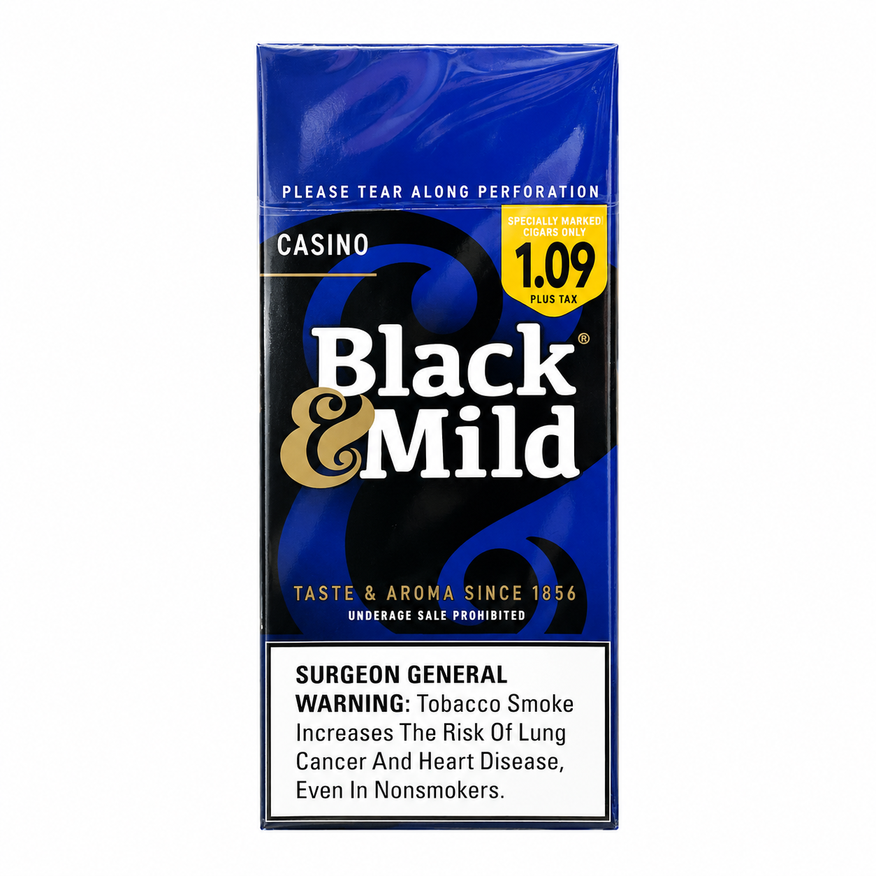 BLACK & MILD PP $1.09 CASINO 25CT