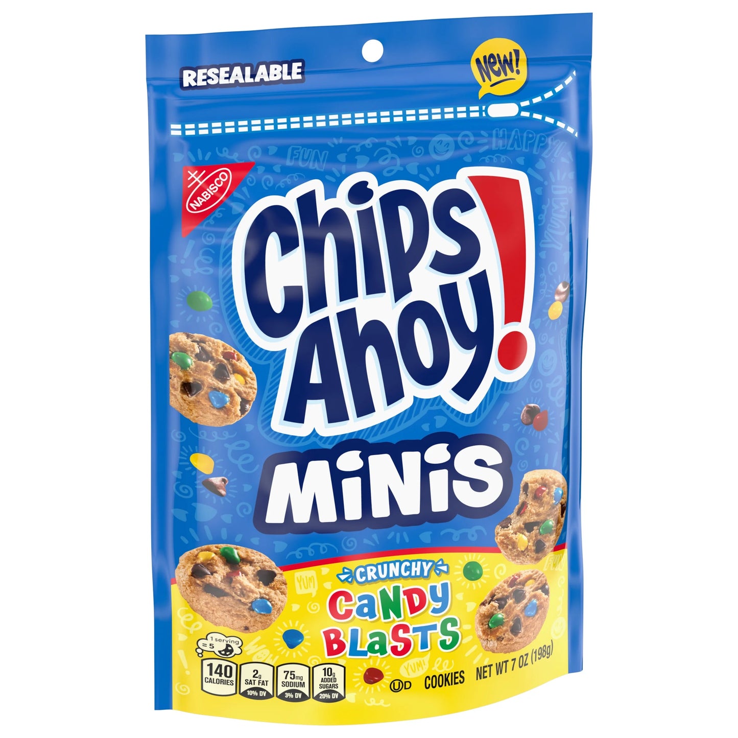 NAB BAG MINI CHIPS AHOY CANDY BLASTS 6CT