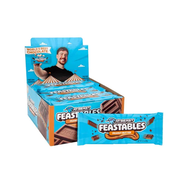 KS MR BEAST FEASTABLES PEANUT BUTTER BAR 24CT