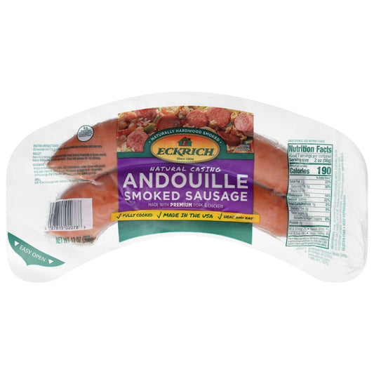 ECKRICH ANDOUILLE SMOKED SAUSAGE 14OZ 1CT