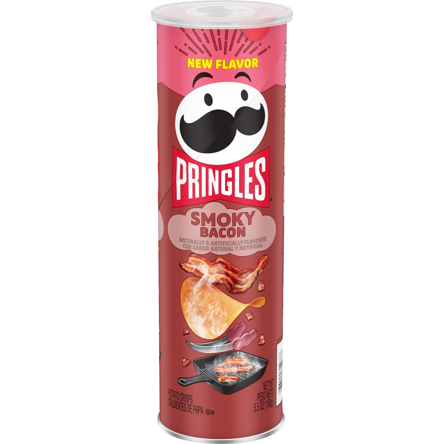 PRINGLES LARGE SMOKY BACON 7CT